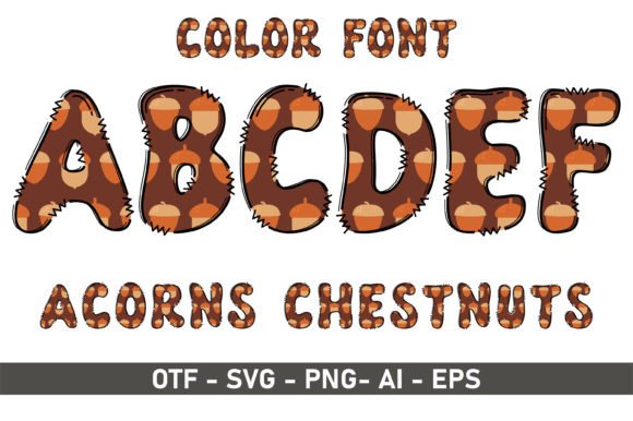 Acorns Chestnuts: A Whimsical Font for Playful Design