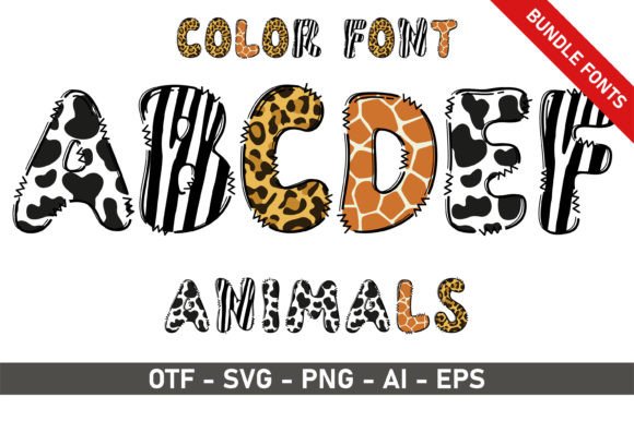 Animals Bundle: Enhancing Designs with Playful Typography