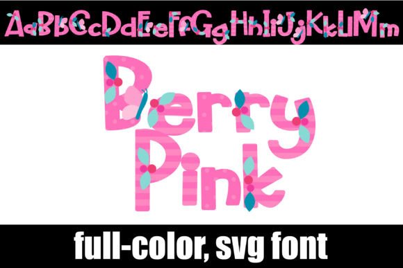 Berry Pink: A Patterned Font for Vibrant Branding