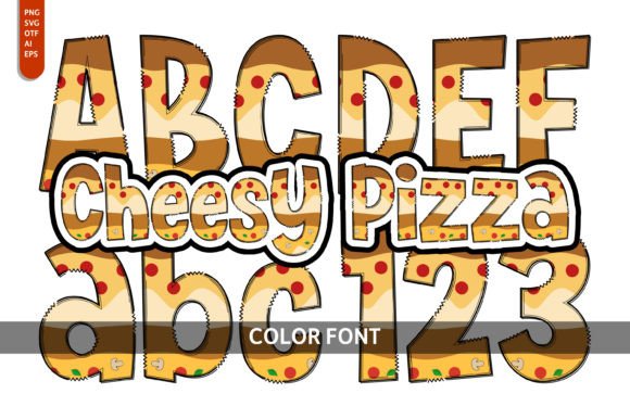 Cheesy Pizza: A Playful Font for Whimsical Designs
