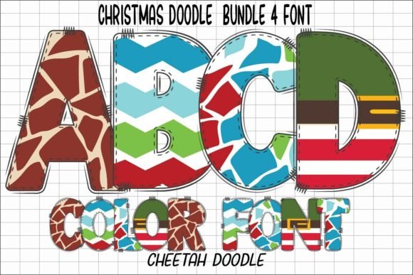 Christmas Doodle: A Festive Font for Creative Design