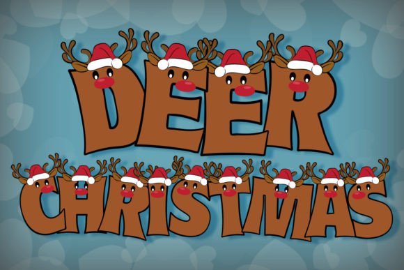 Deer Christmas: Elevating Your Design Projects with a Trendy Color Font
