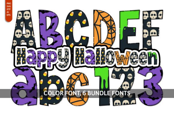Happy Halloween Collection: Festive Typography for Spooky Designs
