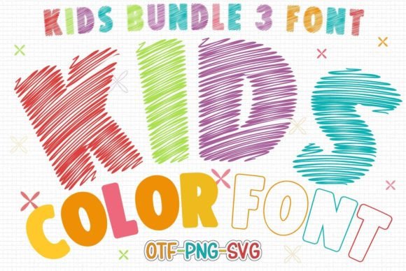 Kids: A Colorful Font for Creative Design