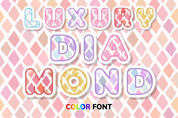 Luxury Diamond: Elevating Visual Design with a Unique Color Font