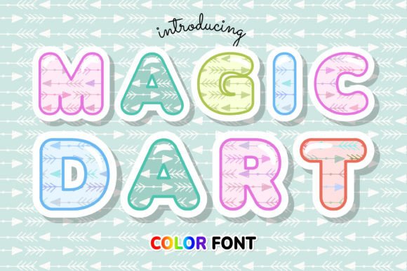 Magic Dart: The Arrow Pattern Color Font