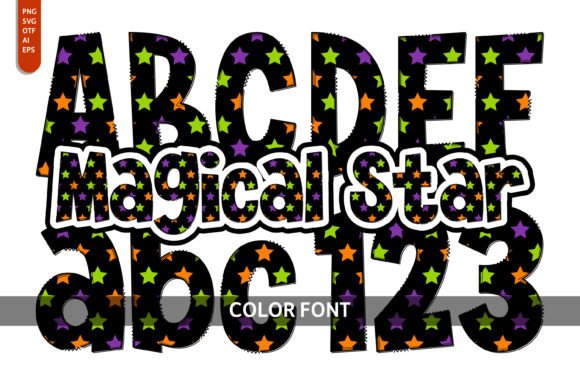 Magical Star Font: A Whimsical Asset for Creative Design