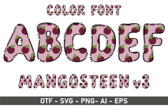 Mangosteen V3: Vibrant Color Font for Creative Design