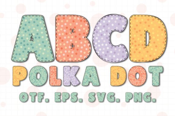 Polka Dot: A Whimsical Pastel Font for Playful Design