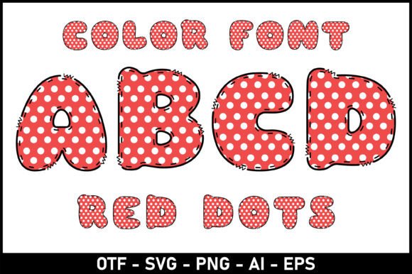 Red Dots Font: Whimsical Typography for Creative Design