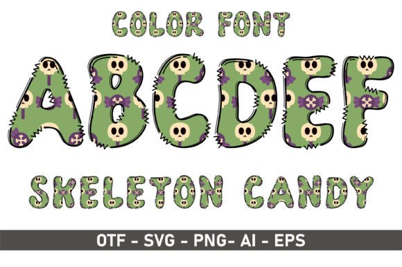 Skeleton Candy Font: A Playful Asset for Modern Design