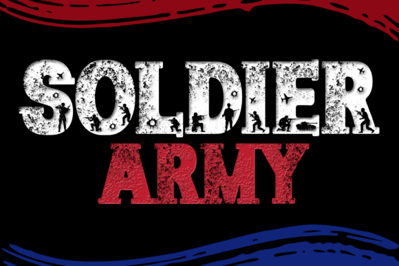 Soldier Army: Grungy Typography for Impactful Visuals
