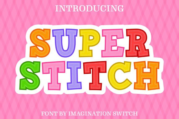Super Stitch: Elevating Design with Colorful Typography