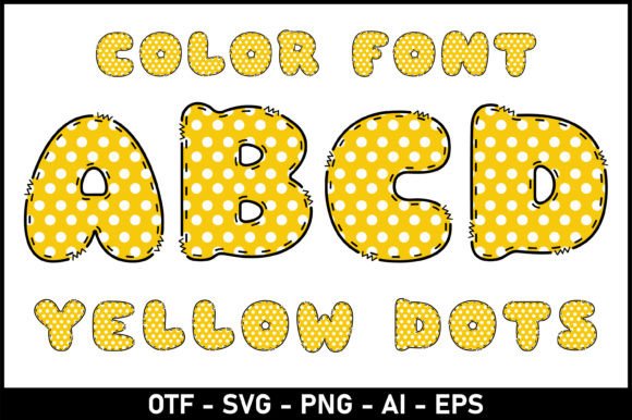 Yellow Dots: The Whimsical Font for Playful Design